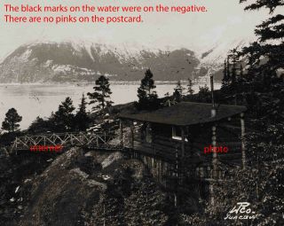Photo Postcard,  RPPC,  Norris Glacier,  Cabin,  Takuakhl,  Alaska,  Winter & Pond,  Juneau 2