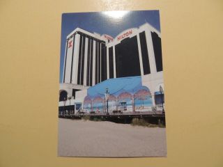 Atlantic City Hilton Casino Hotel Atlantic City Jersey Vintage Postcard