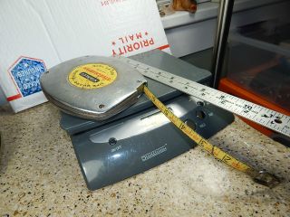 Vintage Stanley " Life Guard Yellow " Steelmaster 100 Ft.  Tape Measure W/crank Reel
