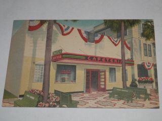 Saint Petersburg Florida - Rare Old Postcard - Dwyer Cafeteria