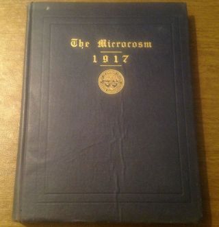 Rare 1917 The Microcosm Yearbook Simmons College Boston,  Ma,  Art Nouveau