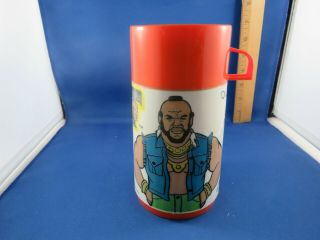 Vintage 1984 MR.  T.  Collectible Plastic Lunch Box & Thermos 3