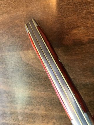 Vintage Case XX 63087 Red Bone Stockman Rare Old Folding Knives 1965 - 69 4