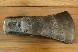 Vintage Forged Steel 8lb True Temper Splitting Maul Axe Head Woodsman Firewood