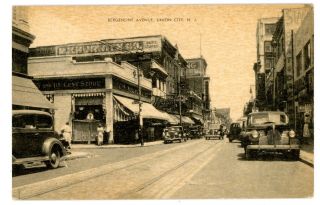 Union City Nj - Bergenline Avenue - 1940s Postcard Bergen County