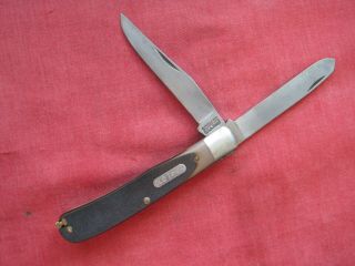 Schrade Usa Old Timer 96ot Trapper Pick Tweezers 2 Blade Pocket Knife