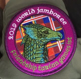 2019 24th World Scout Jamboree Scottish Tartan Games Ist Patch A
