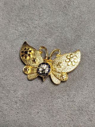 Vintage Bpoe Elks Lodge Butterfly Brooch Pin