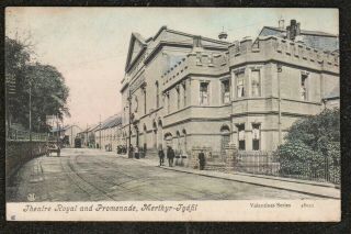 1906 Merthyr Tydfil Theatre Royal & Promenade Postcard Glamorgan Wales