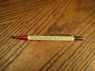 Vintage Autopoint Mechanical Pencil Consolidated Farmers Mutual Insurance Co Inc