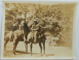 C.  1930 Photograph At Tientsin Racecourse China - Man On One Of The Horses