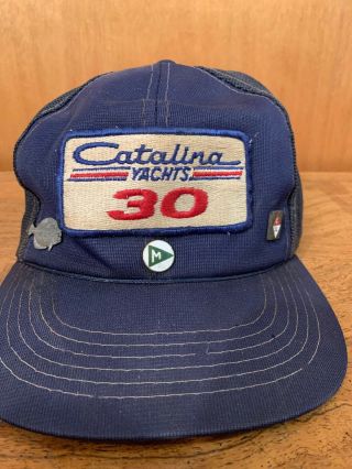 Catalina Yachts 30 Vintage Hat Cap Patch With Pins.  Check