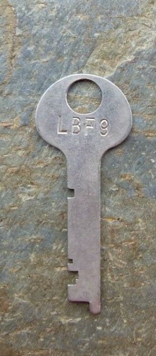 Antique Flat Steel Key Corbin Cabinet Lock Co Lbf9 Corbin Key Lbf9 1 - 3/4 "