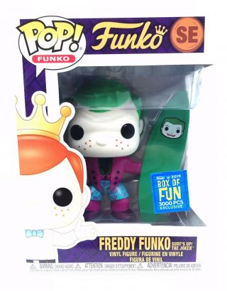 Funko Pop Freddy Surf’s Up The Joker Sdcc 2019 Funday’s Box Of Fun Le 3000 Nm