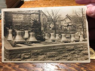 Tower Bells Before Installing Them.  Zion Reformed Church,  Lehighton,  Pa Postcard