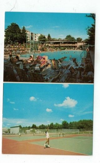 Ny South Fallsburg York Vintage Post Card Hotel Brickman