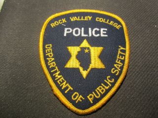 7 Rock Valley Il College Police Patchs