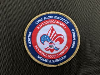 2019 World Scout Jamboree Chief Scout Executive Michael Surbaugh Patch