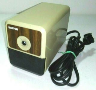 Vintage Boston Electric Pencil Sharpener - Model 18 - Made In Usa - Suction Feet