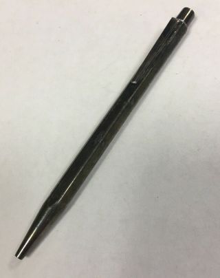 Vintage Caran D’ache S.  S.  Doric Silver Mechanical Pencil As Found