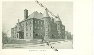 Lynn,  Massachusetts - High School - Pre1920 - B/w - (mass - L2)