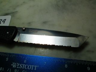 739 Black Cold Steel Voyager Tanto Serrated Lockback Knife Zytel Japan 4