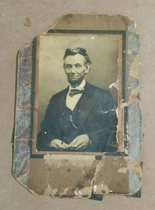 President Abraham Lincoln,  Vintage Period Photo 1860 