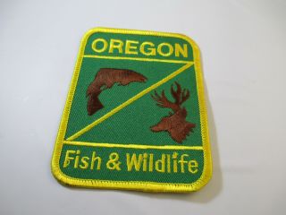 Oregon Fish & Wildlife Biologists Game Warden Dnr Patch