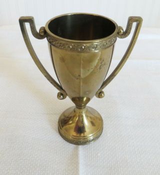 Vintage Small Bronze Loving Cup Pi Beta Phi Sorority c1940 by Dodge Inc Made USA 3