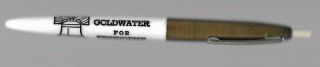 Goldwater For President Liberty Bell Gold And White Political Pen