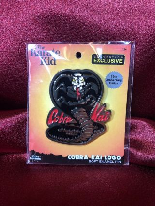 IN HAND SDCC2019 Exclusive Karate Kid Cobra Kai Enamel Pin With Bonus Wow 2