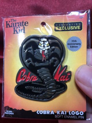 IN HAND SDCC2019 Exclusive Karate Kid Cobra Kai Enamel Pin With Bonus Wow 7
