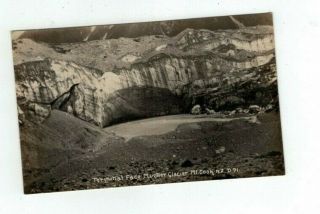 Zealand 1927 Post Card Terminal Face Mueller Glacier Mt.  Cook
