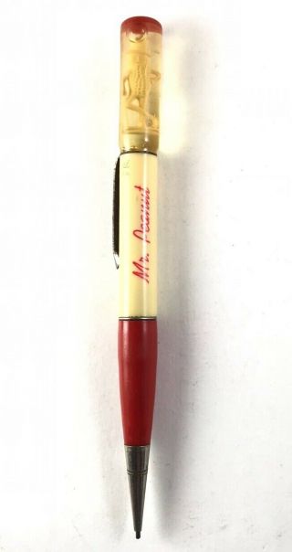 Vintage Mr Peanut Planters Floaty Ritepoint Mech Pencil Floating In Peanut Oil