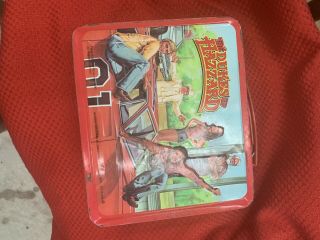Rare Vintage Antique 1980 Eighties The Dukes of Hazzard Metal Lunch Box 3
