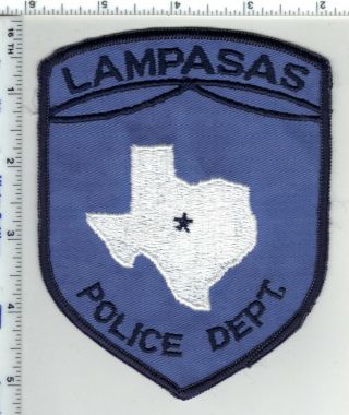 Lampasas Police (texas) 1st Issue Shoulder Patch