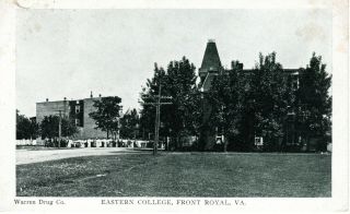 1908 Front Royal Va - Eastern College,  Student Body - Diff.  B&w View