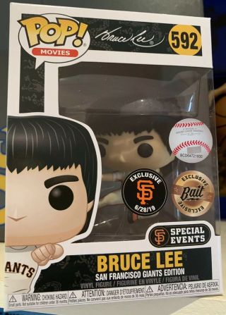 Rare 2019 San Francisco Sf Giants Sga Bruce Lee Funko Pop W/protector