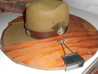 Vtg Boy Scout Leader Hat Made In Canada