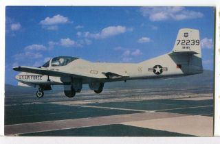 Cessna T - 37 (tweet) Jet Trainer,  Strategic Air Command Usaf 1955 - 1975 Postcard