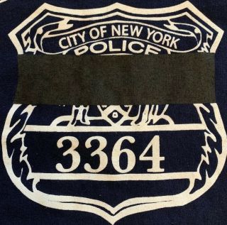 Nypd York City Police Department T - Shirt Sz L Brooklyn
