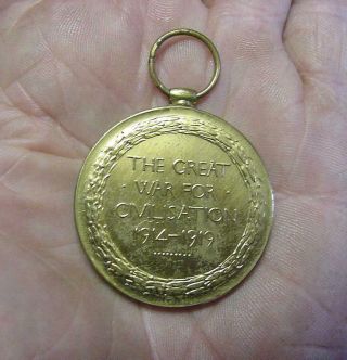 Antique British WW1 Victory Medal Named To A Royal Air Force Lieutenant 2