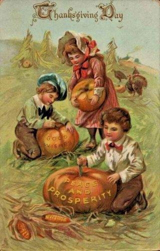 Antique Thanksgiving Postcard Tuck 