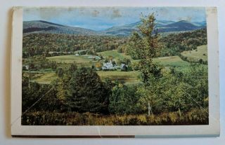 Vintage Plymouth Notch Vermont Fold Out Postcard Folder Calvin Coolidge Home 2