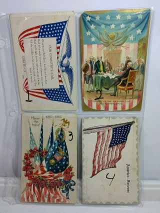 Vintage Post Cards Patriotic Theme (4) Raphal Tuck