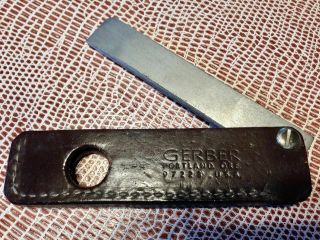 Vintage Gerber Sportsman Leather Sheath Sharpening Steel