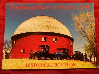 Round Barn Of Arcadia Oklahoma " On Route 66 Post Card