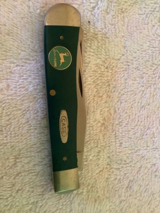 Case XX Green Trapper Pocket Knife Antique Hunter 6254 SS USA John Deere 3
