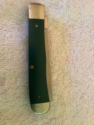 Case XX Green Trapper Pocket Knife Antique Hunter 6254 SS USA John Deere 4