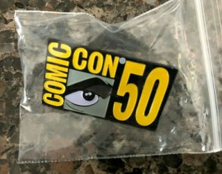 2019 Comic - Con 50th Anniversary collector pin,  book,  & lanyard 2
